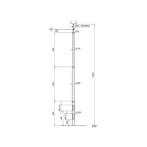 Kameramast F250-10000-S COMPONENTS