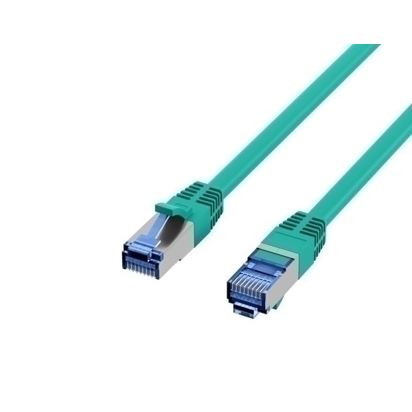 Cat.6A RJ45 Patchkabel superflex grün 0,15m Dallmeier