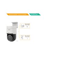 eneo INP-58M2812M0A Netzwerk Setup-PTZ Dome Kamera, 4x MVF, 3840x2160, Tag/Nacht, DWDR, AI, 2,8-12mm, Audio, IR, 12VDC, PoE, IP66