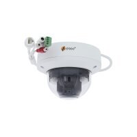 eneo IND-65M2812MFA Netzwerk Dome Kamera Fix, 24h Farbe, 2880x1620, Tag/Nacht, WDR, AI, 2,8-12mm, IR, 12VDC, PoE, IP67, IK10