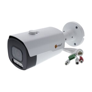eneo INB-68M2812MFA Netzwerk Kamera Bullet, 24h Farbe, 3840x2160, Tag/Nacht, WDR, AI, 2,8-12mm, IR, 12VDC, PoE, IP67