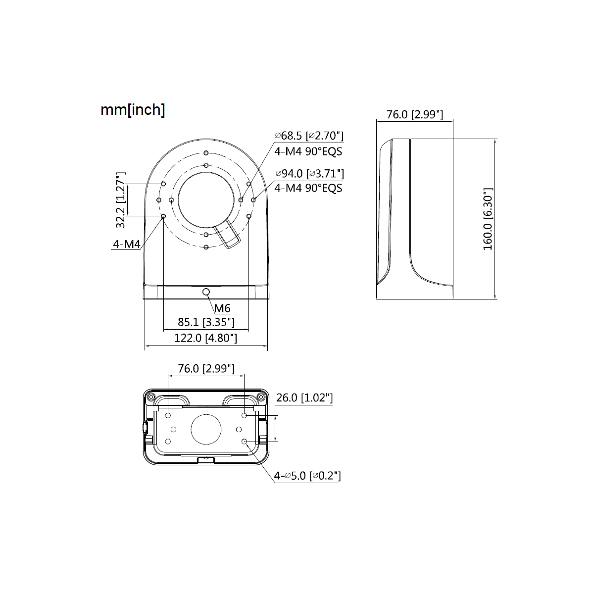 Dahua - PFB204W-B - Zubehör - Wandh box