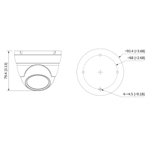 Dahua - HAC-HDW1200MP-0280B-S5 - HDCVI - Eyeball