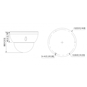 Dahua - HAC-HDBW2501RP-Z-S2 - HDCVI - Dome