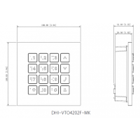 Dahua - VTO4202F-MK - Tastatur Modul
