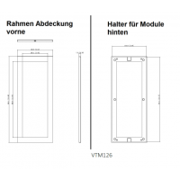 Dahua - VTM126 - 3 Modul Rahmen