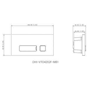 Dahua - VTO4202F-MB1 - 1 Knopf Modul