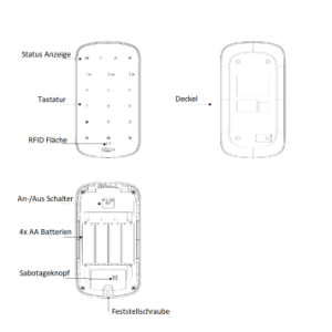 Dahua - ARK30T-W2(868) - Alarm - Tastatur