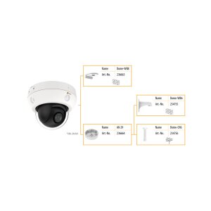 eneo INP-54M2812M0A Netzwerk Setup-PTZ Dome Kamera, 4x MVF, 2560x1440, Tag/Nacht, DWDR, AI, 2,8-12mm, Audio, IR, WL, 12VDC, PoE, IP66, IK10