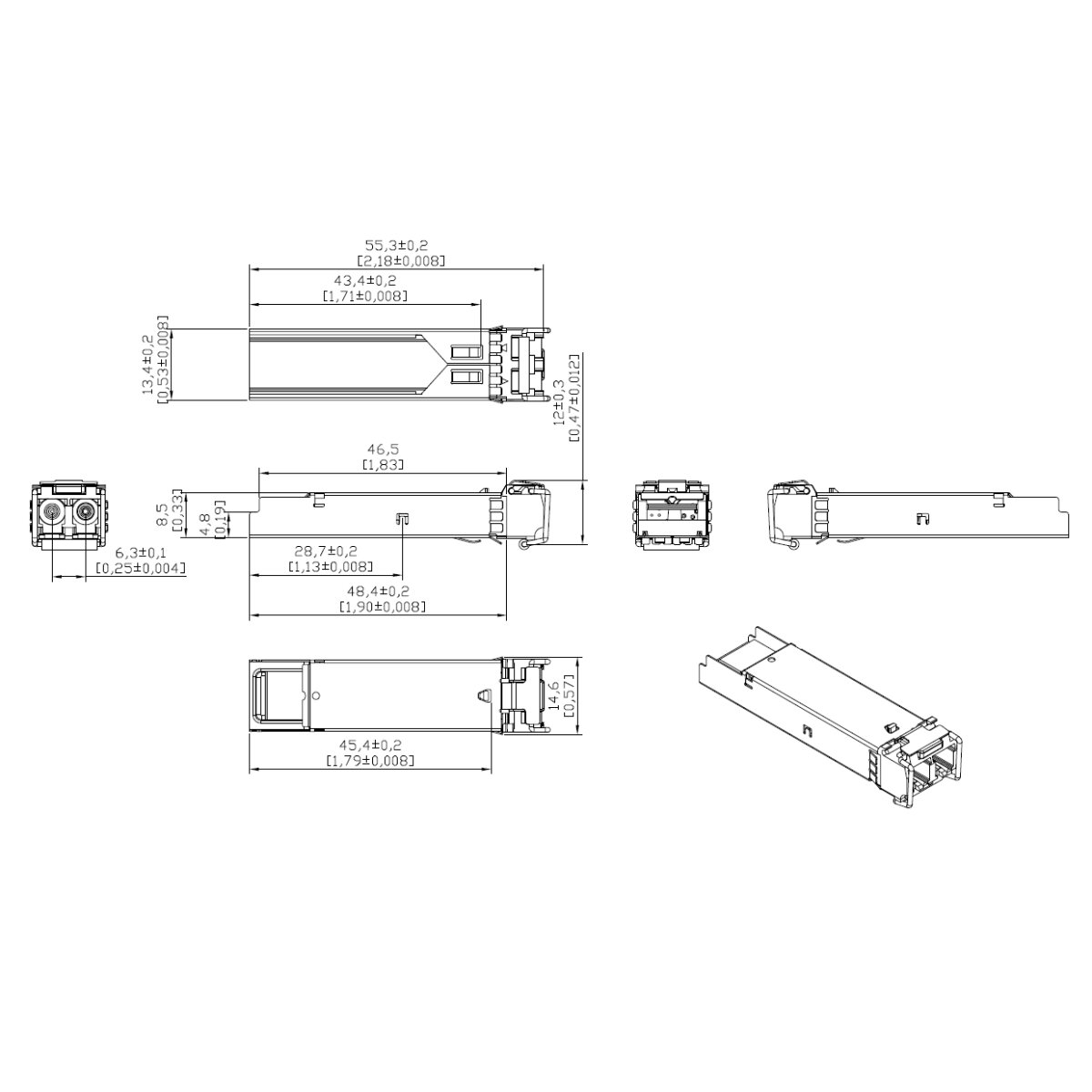 Dahua - GSFP-1310-20-SMF - 1,25G-20km - Doppel Fiber - Singl