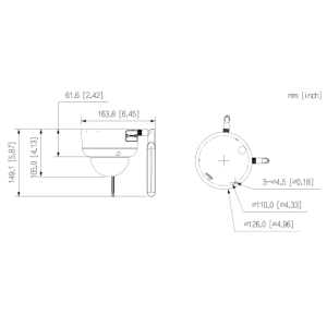 Dahua - IPC-HDBW3441DR1P-AST-4G-NL668EAU-0280B - IP - Dome - 4G