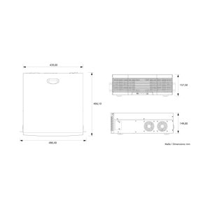 eneo INR-58N640005A Netzwerk Video Rekorder, 64x IP, RAID, 16xSATA, 4xHDMI, H.265, H.264, ohne HDD