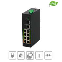 Dahua - LR2110-8ET-120 (V2.0) - Switch - 8 ePoE - 1 SFP