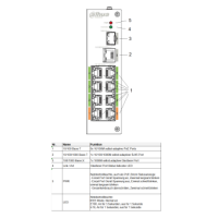 Dahua - LR2110-8ET-120 (V2.0) - Switch - 8 ePoE - 1 SFP