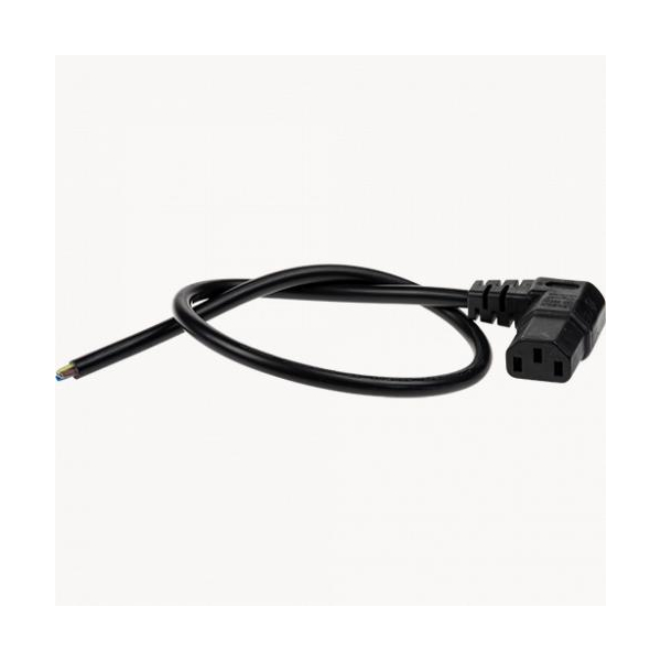 MAINS CABLE ANGL C13-OPN 0.5M