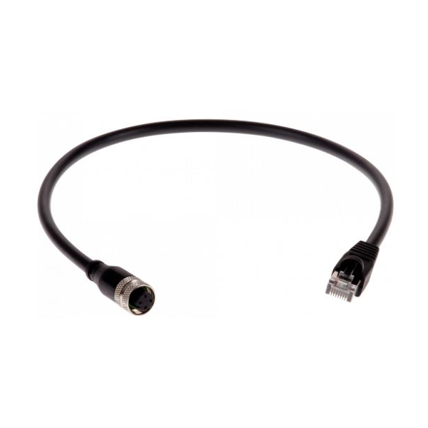 M12(F)-RJ45(M) CABLE 0.5M (1.6FT)