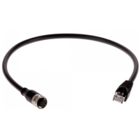 M12(F)-RJ45(M) CABLE 0.5M (1.6FT)