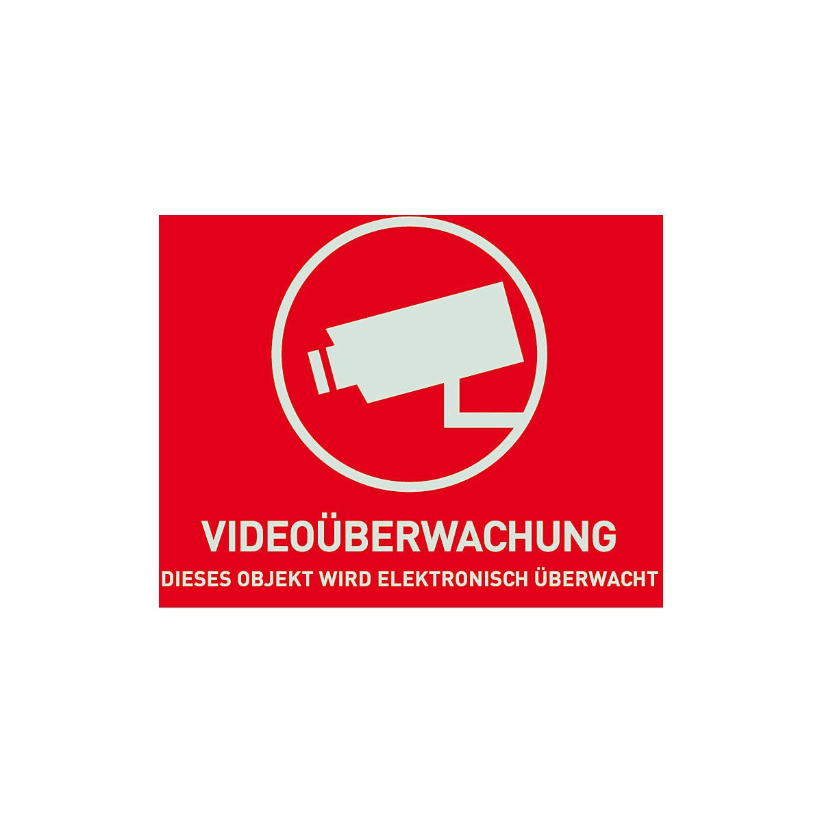 Warnaufkleber Videoüberwachung groß deutsch