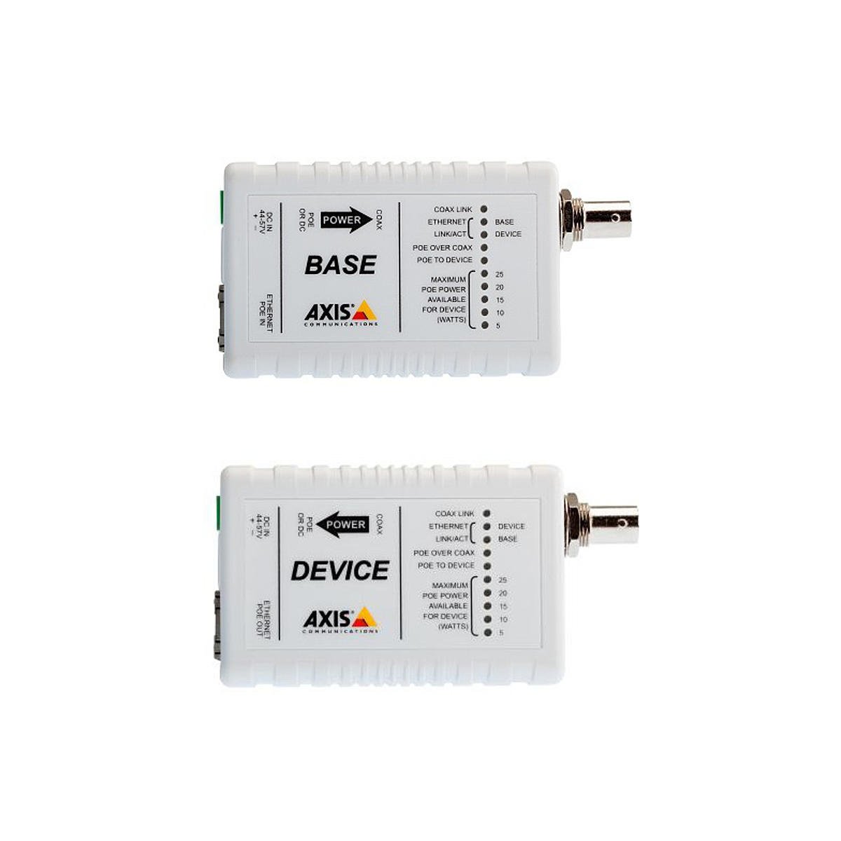 Axis T8640 POE+ OVER COAX ADAP, Base/Device Set