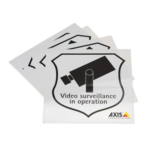 Axis SURVEILLANCE STICKER ENG Aufkleber, 50 Stück