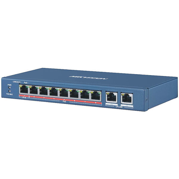 HIKVision DS-3E0310HP-E 8-Port PoE Switch, L2 unm.