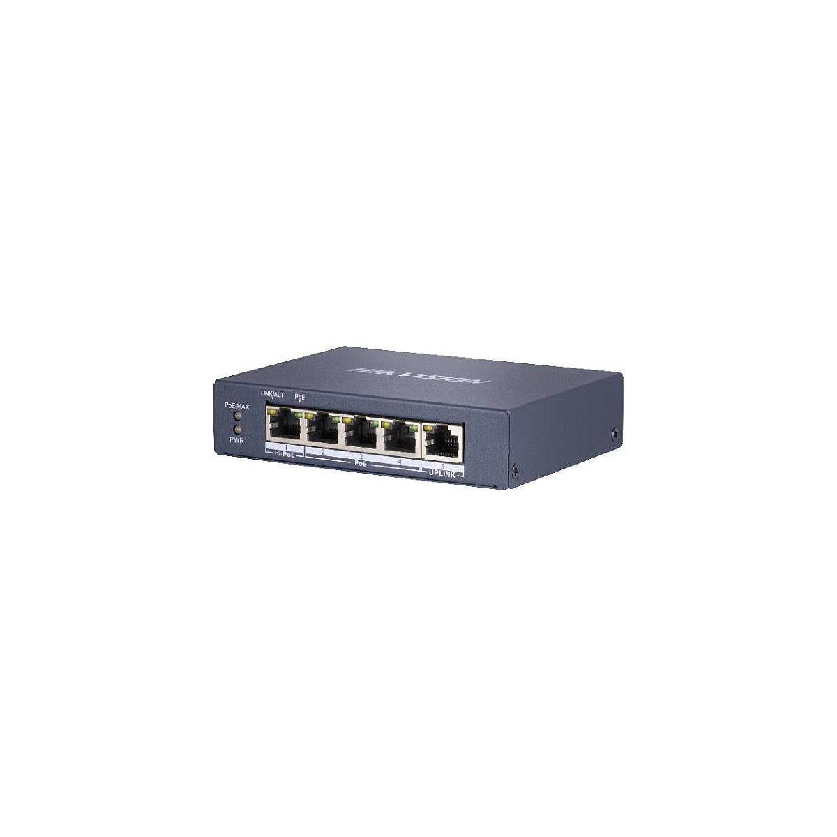 HIKVision DS-3E0505HP-E 4-Port PoE Switch, L2 unm.