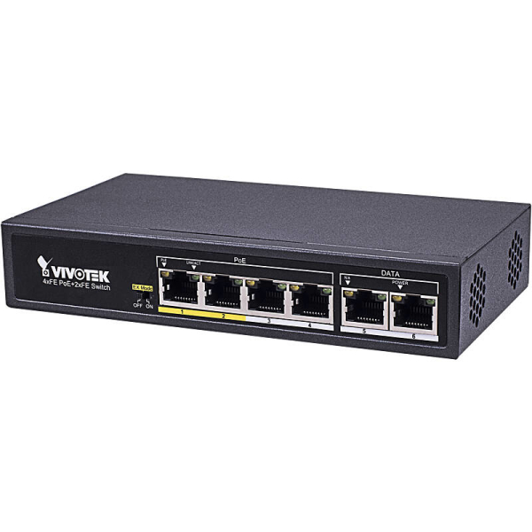 VIVOTEK AW-FET-060C-065 Switch unman. 6-Port, PoE