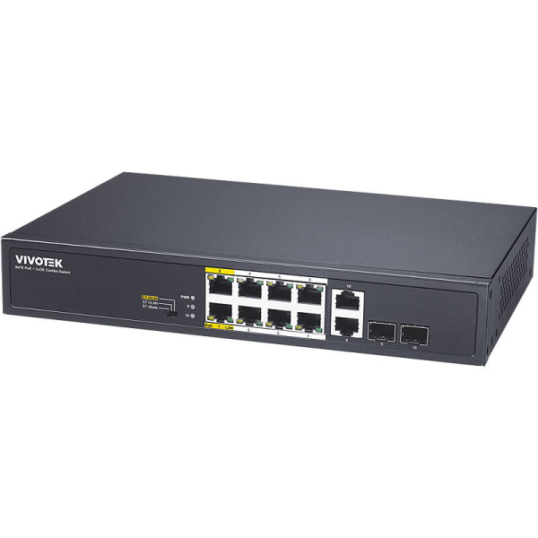 VIVOTEK AW-FGT-100D-120 Switch unman. 10-Port, PoE