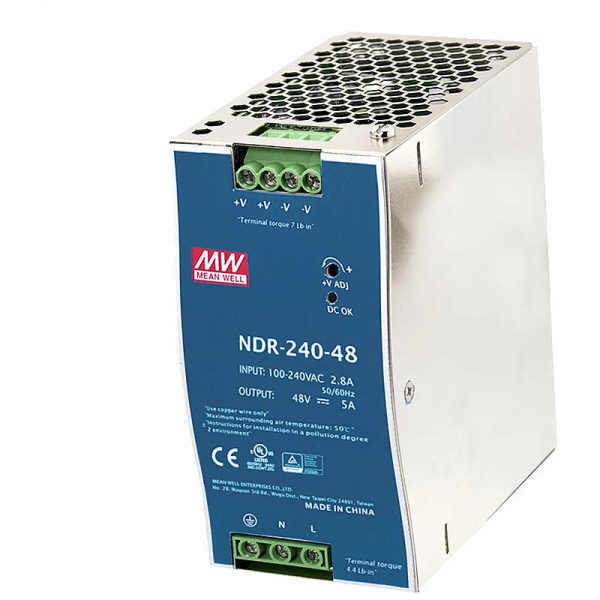 VIVOTEK NDR-240-48 DIN-Rail Netzteil, 48VDC, 240W