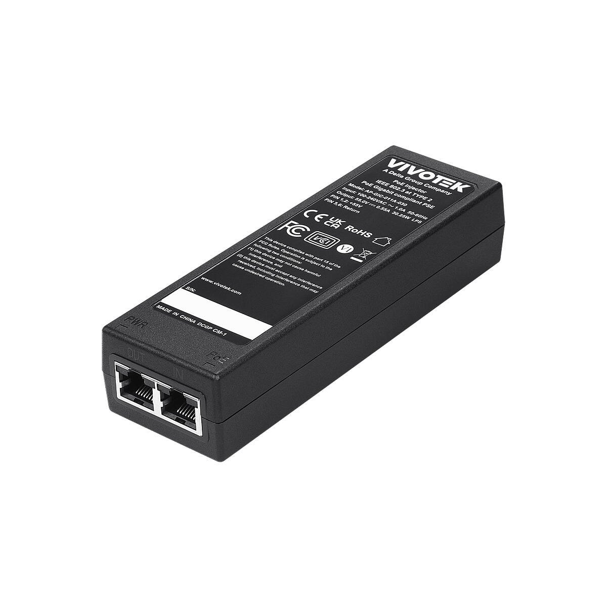 VIVOTEK AP-GIC-011A-030 PoE Injektor, 30W