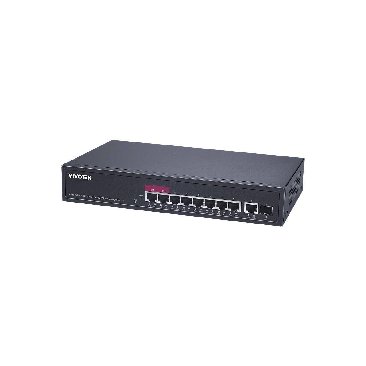 VIVOTEK AW-GEL-105A-110 Switch man. 10-Port PoE