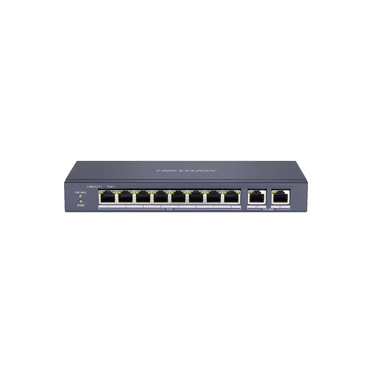 HIKVision DS-3E0310P-E/M 8-Port PoE Switch, L2 unm