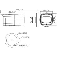 Dahua IPC-HFW5541T-AS-PV-0600B IP-Kamera 5MPx T/N