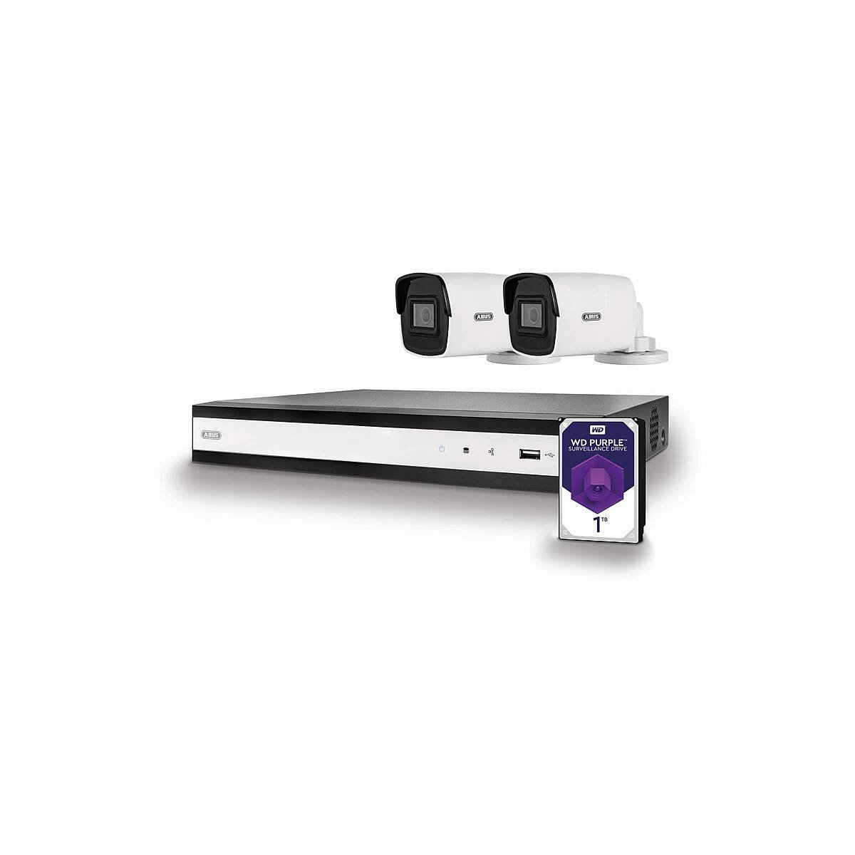 ABUS TVVR36422T 1080p PoE IP-Videoset 4-Kanal