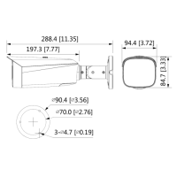 Dahua - IPC-HFW3449T1P-AS-PV-0280B-S5 - IP - Bullet