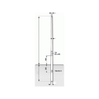 Kameramast 4 Meter, konisch, Aluminium - LUPUS