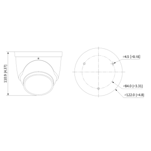 Dahua - IPC-HDW3849HP-AS-PV-0280B-S5-Black - IP - Eyeball