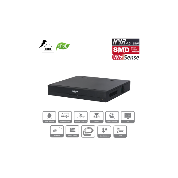 Dahua - NVR5424-24P-EI - NVR - 24 Kanal - 24 PoE