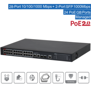 Dahua - S4228-24GT-360 - Switch - 24 PoE-GB