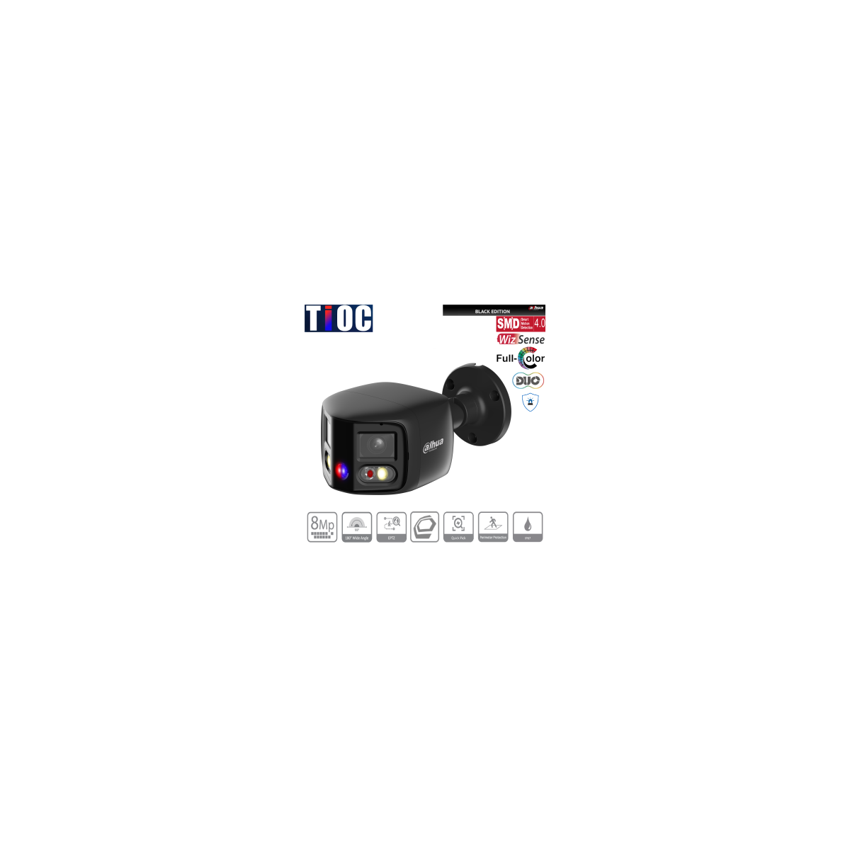 Dahua - IPC-PFW3849SP-A180-E2-AS-PV-0280B-Black - IP -...