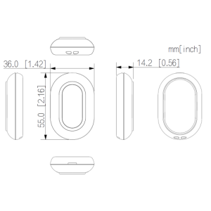 Dahua - ARD821-W2(868)-B - Alarm - Panik Knopf