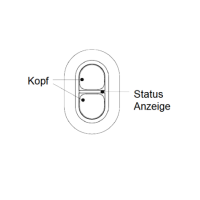 Dahua - ARD822-W2(868)-B - Alarm - Panik 2 Knöpfe