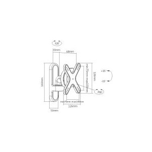 VM-UWM10 Monitor Wandhalterung Jetrics