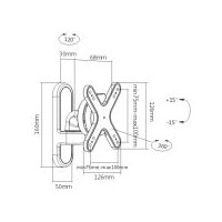 VM-UWM10 Monitor Wandhalterung Jetrics