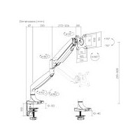 VM-UTM10 Monitor Tischhalterung Jetrics