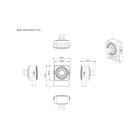 eneo INM-45F0036MMA Mini Netzwerk Kamera, 2880x1620, Tag/Nacht, WDR, AI, 3,6mm, 3D DNR, 12VDC, PoE