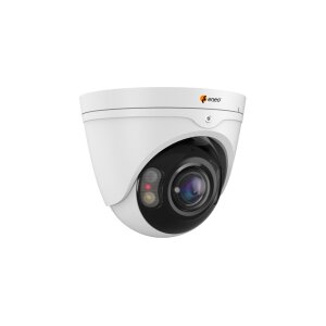 eneo IND-48F0002MTPA Netzwerk Dome Kamera Fix, Turret, Panorama 180°, 3840x2160, Tag/Nacht, WDR, AI, 2,0mm, IR, Weißlicht, 12VDC, PoE, IP67