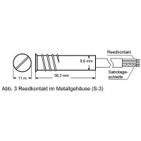 Satel S-3 Einbau Magnetkontakt + Sabo Alu-Gehäuse