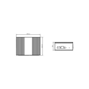 eneo NSMI-4008M0A Gigabit Switch Industrie, Managed, 8x PoE, 2xSFP, max 30W pro Port, -40°C~75°C, 44~57 VDC, ohne Netzteil