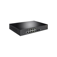 eneo NSMR-2008M0A Gigabit Switch Rack, Managed, 8x PoE, 2xSFP, max. 30W pro Port, internes Netzteil max. 150W